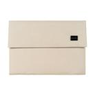 POFOKO E200 Series Polyester Waterproof Laptop Sleeve Bag for 13.3 inch Laptops(Beige) - 1