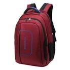 INDEPMAN DL-B015A Fashion Business Style 15 inch Nylon Laptop Notebook Computer Bag Backpack Shoulders Bag with Adjustable S-shaped Shoulder Strap for Men and Women, Size: 33 x 48 x 14 cm(Red) - 1