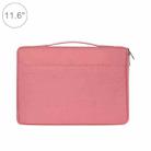 11.6 inch Fashion Casual Polyester + Nylon Laptop Handbag Briefcase Notebook Cover Case, For Macbook, Samsung, Lenovo, Xiaomi, Sony, DELL, CHUWI, ASUS, HP(Pink) - 1