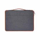 11.6 inch Fashion Casual Polyester + Nylon Laptop Handbag Briefcase Notebook Cover Case, For Macbook, Samsung, Lenovo, Xiaomi, Sony, DELL, CHUWI, ASUS, HP(Grey) - 2