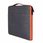 11.6 inch Fashion Casual Polyester + Nylon Laptop Handbag Briefcase Notebook Cover Case, For Macbook, Samsung, Lenovo, Xiaomi, Sony, DELL, CHUWI, ASUS, HP(Grey) - 3