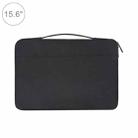 15.6 inch Fashion Casual Polyester + Nylon Laptop Handbag Briefcase Notebook Cover Case, For Macbook, Samsung, Lenovo, Xiaomi, Sony, DELL, CHUWI, ASUS, HP(Black) - 1