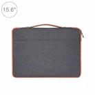 15.6 inch Fashion Casual Polyester + Nylon Laptop Handbag Briefcase Notebook Cover Case, For Macbook, Samsung, Lenovo, Xiaomi, Sony, DELL, CHUWI, ASUS, HP(Grey) - 1