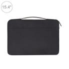 15.4 inch Fashion Casual Polyester + Nylon Laptop Handbag Briefcase Notebook Cover Case, For Macbook, Samsung, Lenovo, Xiaomi, Sony, DELL, CHUWI, ASUS, HP (Black) - 1