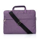 Portable One Shoulder Handheld Zipper Laptop Bag, For 15.4 inch and Below Macbook, Samsung, Lenovo, Sony, DELL Alienware, CHUWI, ASUS, HP (Purple) - 1
