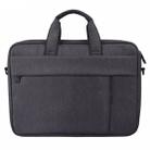DJ03 Waterproof Anti-scratch Anti-theft One-shoulder Handbag for 13.3 inch Laptops, with Suitcase Belt(Black) - 1