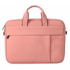 DJ03 Waterproof Anti-scratch Anti-theft One-shoulder Handbag for 14.1 inch Laptops, with Suitcase Belt(Pink) - 1