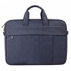 DJ03 Waterproof Anti-scratch Anti-theft One-shoulder Handbag for 14.1 inch Laptops, with Suitcase Belt(Navy Blue) - 1