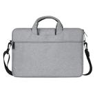 ST01S Waterproof Oxford Cloth Hidden Portable Strap One-shoulder Handbag for 13.3 inch Laptops(Light Grey) - 1