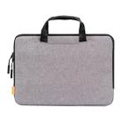 POFOKO A300 13 inch Portable Business Casual Polyester Laptop Bag(Light Grey) - 1