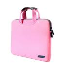 12 inch Portable Air Permeable Handheld Sleeve Bag for MacBook, Lenovo and other Laptops, Size:32x21x2cm(Pink) - 1