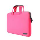 12 inch Portable Air Permeable Handheld Sleeve Bag for MacBook, Lenovo and other Laptops, Size:32x21x2cm(Magenta) - 1