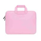 13.3 inch Portable Air Permeable Handheld Sleeve Bag for MacBook Air / Pro, Lenovo and other Laptops, Size: 34x25.5x2.5cm(Pink) - 1