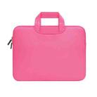 13.3 inch Portable Air Permeable Handheld Sleeve Bag for MacBook Air / Pro, Lenovo and other Laptops, Size: 34x25.5x2.5cm(Magenta) - 1