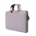 15.4 inch Portable Air Permeable Handheld Sleeve Bag for MacBook Air / Pro, Lenovo and other Laptops, Size: 38x27.5x3.5cm (Grey) - 1