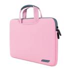 15.6 inch Portable Air Permeable Handheld Sleeve Bag for Laptops, Size: 41.5x30.0x3.5cm(Pink) - 1