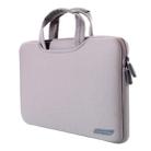 15.6 inch Portable Air Permeable Handheld Sleeve Bag for Laptops, Size: 41.5x30.0x3.5cm(Grey) - 1