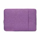 POFOKO C210 10-11 inch Denim Business Laptop Liner Bag(Purple) - 1