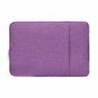 POFOKO C210 15.6 inch Denim Business Laptop Liner Bag(Purple) - 1