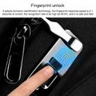WIWU 15.6 inch Large Capacity Fashion Leisure Fingerprint Lock Backpack Travel Computer Bag V2 (Black) - 7