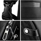 WIWU 15.6 inch Large Capacity Fashion Leisure Fingerprint Lock Backpack Travel Computer Bag V2 (Black) - 8