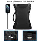 WIWU 15.6 inch Large Capacity Fashion Leisure Fingerprint Lock Backpack Travel Computer Bag V2 (Grey) - 6