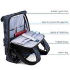 WIWU 15.6 inch Large Capacity Fashion Leisure Sports Backpack Travel Laptop Bag(Grey) - 4