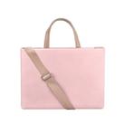 PU Waterproof Laptop Handbag Crossbody Bag for 13.3 inch Laptops(Pink) - 1