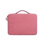 Oxford Cloth Waterproof Laptop Handbag for 14.1 inch Laptops, with Trunk Trolley Strap(Pink) - 1