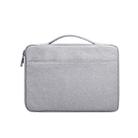 Oxford Cloth Waterproof Laptop Handbag for 14.1 inch Laptops, with Trunk Trolley Strap(Grey) - 1