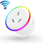 10A RGB Scene Light WiFi Remote Control Smart Socket Works with Alexa & Google Home & IFTTT, AC 100-240V, AU Plug - 1