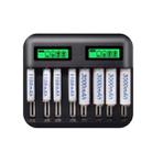 5V 2A USB 8 Slot Battery Charger for AA & AAA & C / D Battery, with LCD Display - 1