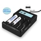 Micro USB 4 Slot Battery Charger for 3.7V Lithium-ion Battery, with LCD Display - 5