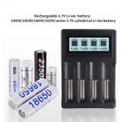 Micro USB 4 Slot Battery Charger for 3.7V Lithium-ion Battery, with LCD Display - 7
