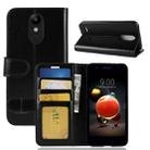 For LG K8 (2018) PU + TPU Crazy Horse Texture Horizontal Flip Leather Case with Wallet & Holder & Card Slots (Black) - 1