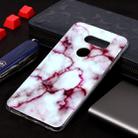 Marble Pattern Soft TPU Case For V35 ThinQ(Red) - 1