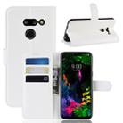Litchi Texture Horizontal Flip Leather Case for LG G8 ThinQ, with Wallet & Holder & Card Slots (White) - 1