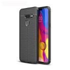 Litchi Texture TPU Shockproof Case for LG G8 ThinQ (Black) - 1