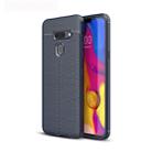 Litchi Texture TPU Shockproof Case for LG G8 ThinQ (Navy Blue) - 1