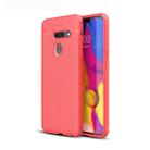 Litchi Texture TPU Shockproof Case for LG G8 ThinQ (Red) - 1