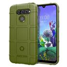 Shockproof Protector Cover Full Coverage Silicone Case for LG Q60 (Army Green) - 1