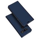 DUX DUCIS Skin Pro Series Horizontal Flip PU + TPU Leather Case for LG G8 ThinQ, with Holder & Card Slots(Blue) - 1