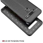 Litchi Texture TPU Shockproof Case for LG G8 ThinQ(Navy Blue) - 3