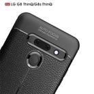 Litchi Texture TPU Shockproof Case for LG G8 ThinQ(Navy Blue) - 4