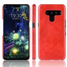 Shockproof Litchi Texture PC + PU Protective Case for LG V50 ThinQ 5G (Red) - 1