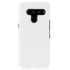 Shockproof Crocodile Texture PC + PU Protective Case for LG V50 ThinQ 5G (White) - 2
