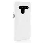 Shockproof Crocodile Texture PC + PU Protective Case for LG V50 ThinQ 5G (White) - 3