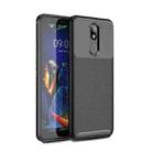 Carbon Fiber Texture Shockproof TPU Case for LG K40 (Black) - 1