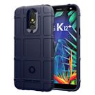 Shockproof Rugged Shield Full Coverage Protective Silicone Case for LG K12+ (Blue) - 1