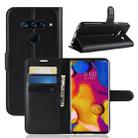 Litchi Texture Horizontal Flip Leather Case for LG V40 ThinQ, with Holder & Card Slots & Wallet(Black) - 1